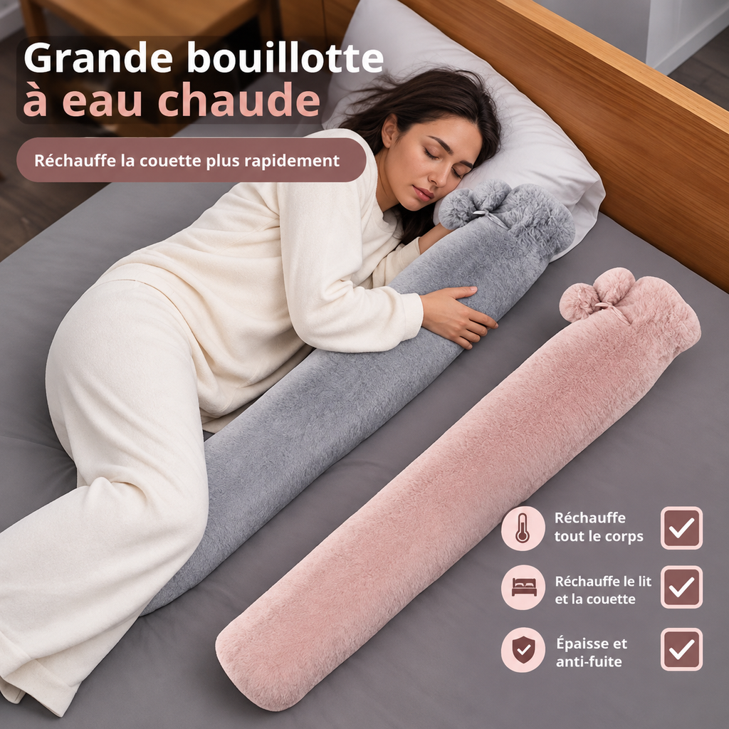 Bouillotte Longue Grande Taille 2L Câline