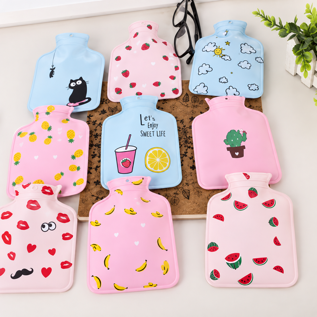 Mini Bouillotte à Eau Portable Motifs Kawaii