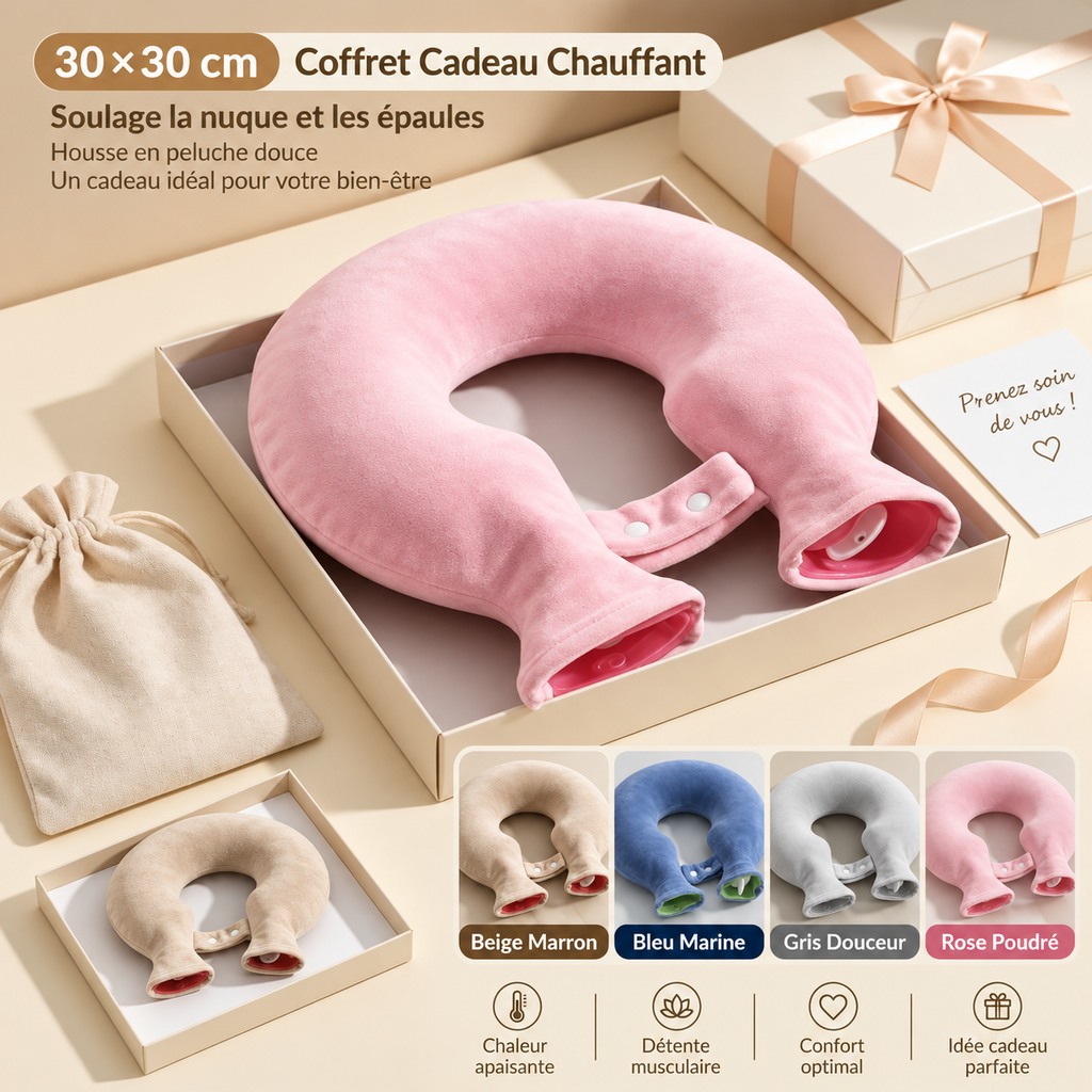 Bouillotte Cervicale Tour de Cou U-Shape Chauffante