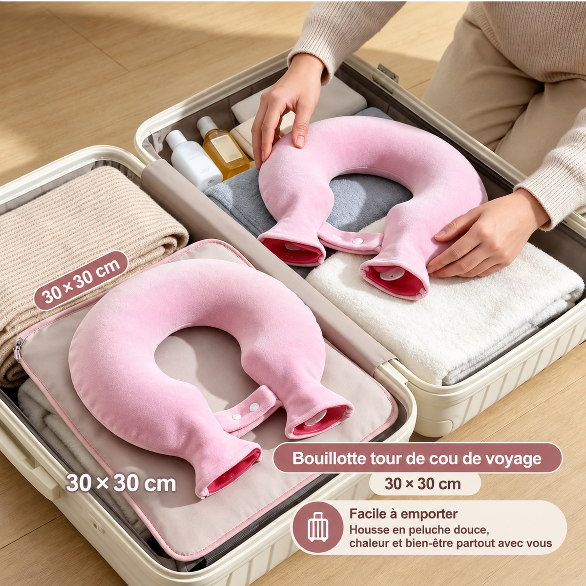 Bouillotte Cervicale Tour de Cou U-Shape Chauffante
