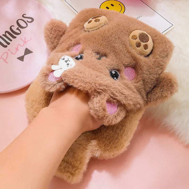 Bouillotte Chauffe-Mains Peluche Animaux Kawaii