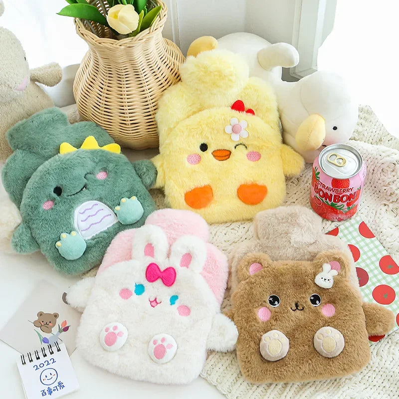 Bouillotte Chauffe-Mains Peluche Animaux Kawaii